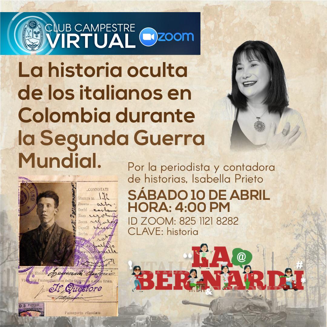 Conferencia ‘La historia oculta de los italianos en Colombia durante la Segunda Guerra Mundial’