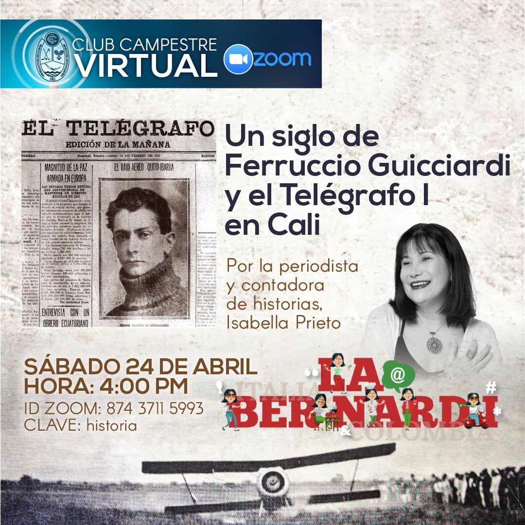 Conferencia ´  Un siglo de Ferruccio Guicciardi y el Telégrafo en Cali´